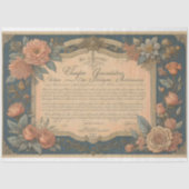 Flower poem postcard 4 decoupage tissue paper 薄葉紙 (正面)