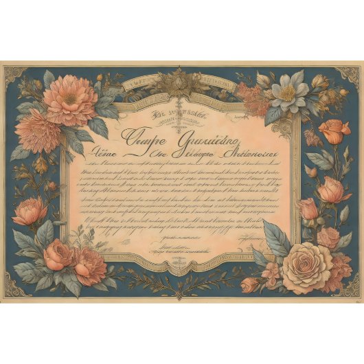 Flower poem postcard 4 decoupage tissue paper 薄葉紙