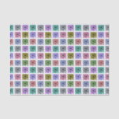 Flower Pop Art Squares 薄葉紙 (正面)