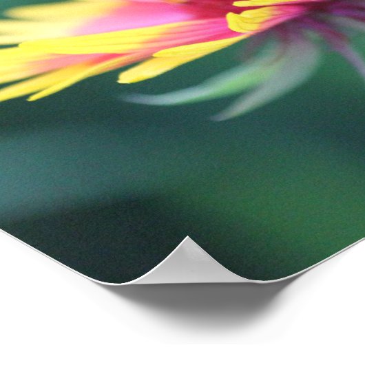 Flower Poster w/ Inspirational Quote ポスター (角)