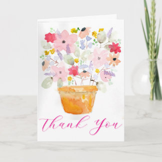 Flower Pot Thank You Card サンキューカード