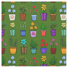 Flower Pots ファブリック