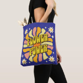Flower Power トートバッグ (クローズアップ)