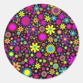 Flower Power ラウンドシール (正面)
