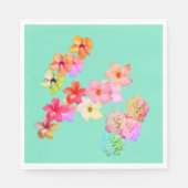 Flower Power 1 Paper Plate スタンダードランチョンナプキン (正面)