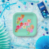 Flower Power 1 Paper Plate ペーパープレート (パーティー)