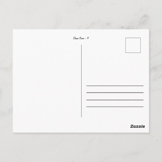 Flower Power - 9 ポストカード (裏面)