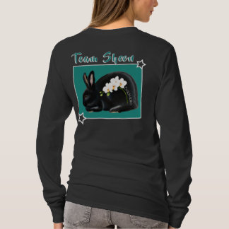 Flower Power: black with orchids  Tシャツ