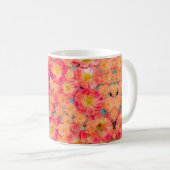 Flower Power – Blumen design コーヒーマグカップ (正面右)