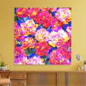 Flower Power - Blumenpracht 1 (Artikel 1801) キャンバスプリント (インサイチュ (リビング))