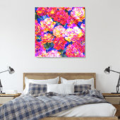 Flower Power - Blumenpracht 1 (Artikel 1801) キャンバスプリント (インサイチュ (寝室))