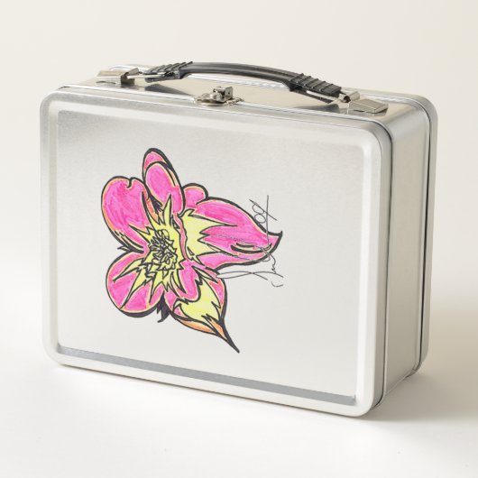 Flower Power Classic Metal Lunch Box  メタルランチボックス (正面)