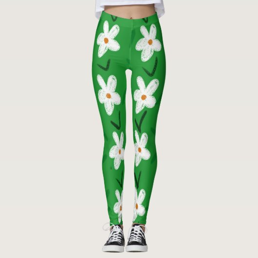 FLOWER POWER 'DAISY' YOGA PANTS LEGGINGS レギンス (正面)