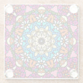 Flower Power Groovy Garden ガラスコースター (裏面)