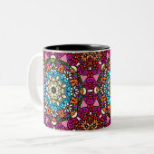 Flower Power Groovy Garden Mug ツートーンマグカップ (正面左)