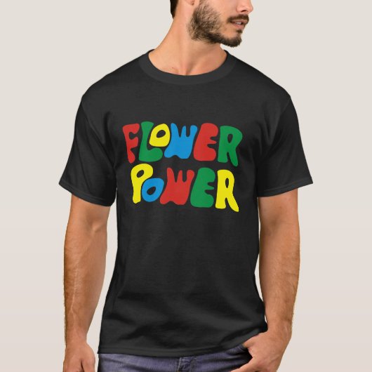 Flower Power Hippie Tシャツ (正面)