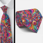 Flower Power Hippy Neck Tie ネクタイ<br><div class="desc">🌼✌️ Flower Power Hippy Neck Tie – Retro 60s & 70s Vibes ✌️🌼 Make a bold, groovy statement with this Flower Power Hippy Neck Tie! Inspired by the free-spirited style of the 1960s and 70s, this vibrant design features colorful psychedelic florals that radiate peace, love, and good vibes. Perfect for...</div>