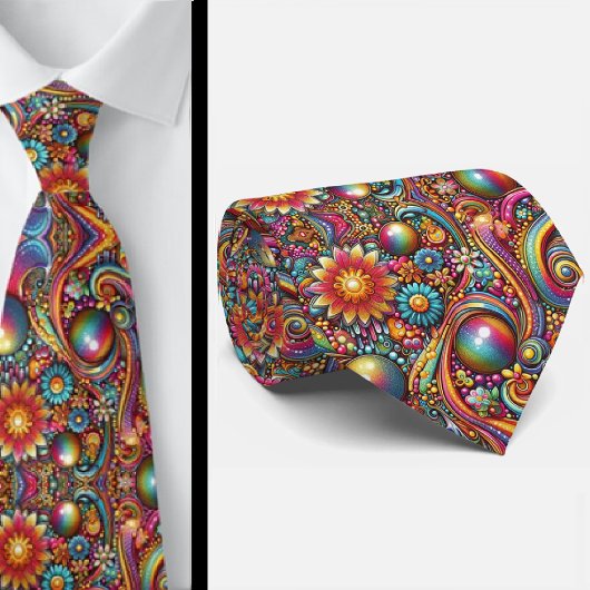 Flower Power Hippy Neck Tie ネクタイ