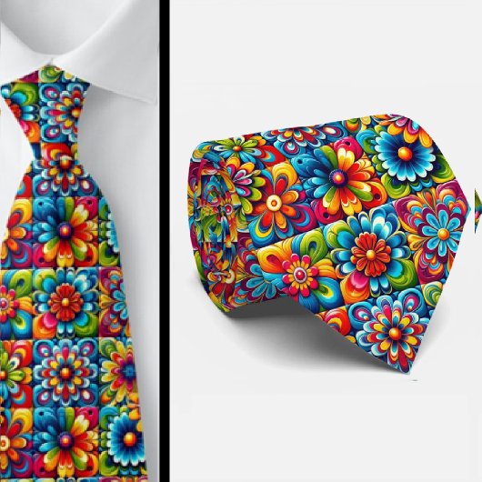 Flower Power Hippy Neck Tie ネクタイ