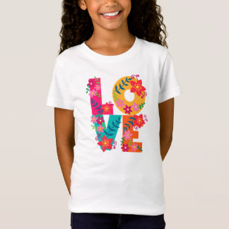 Flower power Love t-shirt L.O.V.E. Tシャツ