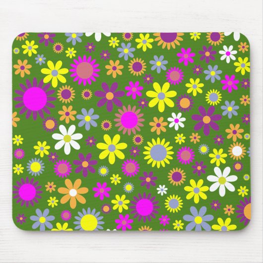 Flower Power Mousepad マウスパッド (正面)