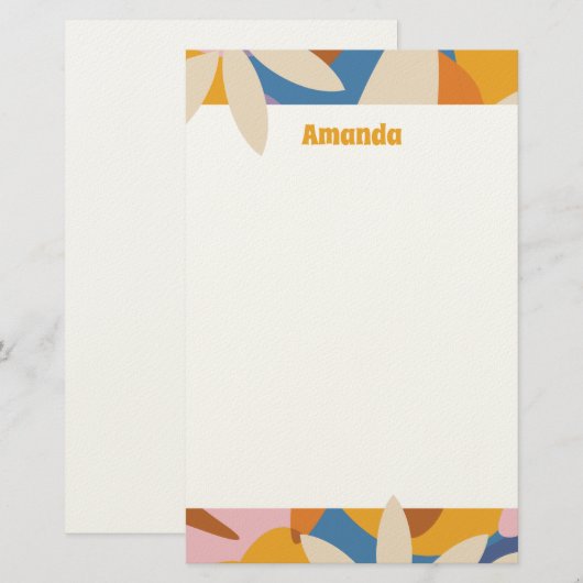 Flower Power Notepad 便箋 (正面/裏面)