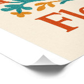 Flower Power Otomi Folk Art ポスター (コーナー)