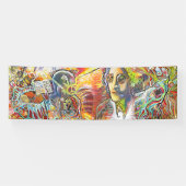 flower power, peace, love, music by www.robsky.de 横断幕 (横)