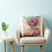 Flower Power Ride Throw Pillow クッション (椅子)