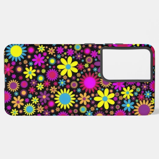 Flower Power Samsung Galaxyケース (左側面)