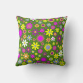 Flower Power Throw Pillow クッション (裏面)