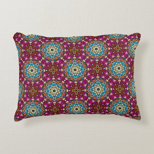 Flower Power V Garden Groovy アクセントクッション (正面)