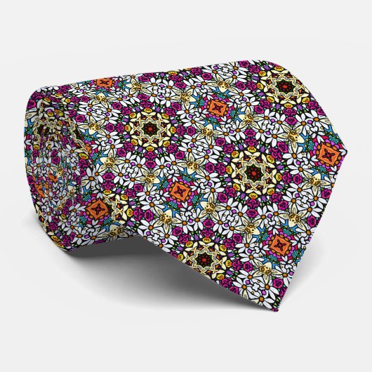 Flower Power V Neck Tie ネクタイ (ロール)