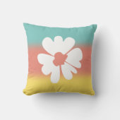 Flower Power Vibrant Dorm Room Decor, クッション (正面)