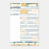 Flower Press開花をノートに移動 ポストイット (正面)