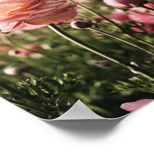 Flower Print, Value Poster Paper (Semi-Gloss) ポスター (角)