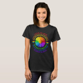 Flower Rainbow Human Black Lives Rights Science LG Tシャツ (正面フル)