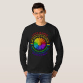 Flower Rainbow Human Black Lives Rights Science LG Tシャツ (正面フル)