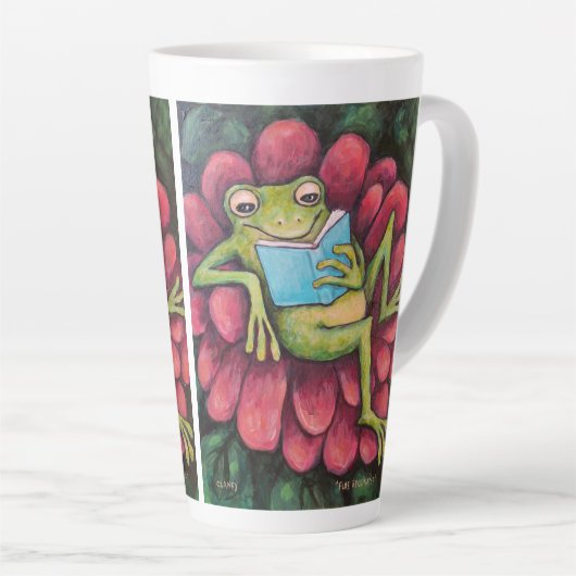 Flower Recliner latte mug カフェラテマグ (右アングル)