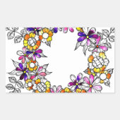 Flower Ring 長方形シール (正面)