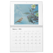 Flower sand Fauna 2026 Wall Calendar カレンダー (2月 2026)