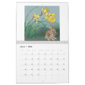 Flower sand Fauna 2026 Wall Calendar カレンダー (3月 2026)