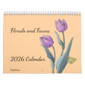 Flower sand Fauna 2026 Wall Calendar カレンダー (カバー)