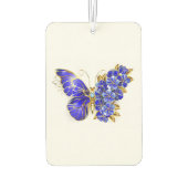 Flower Sapphire Butterfly カーエアーフレッシュナー (裏面)