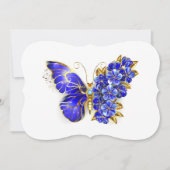 Flower Sapphire Butterfly カード (正面)