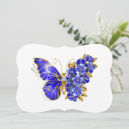 Flower Sapphire Butterfly カード (スタンド正面)