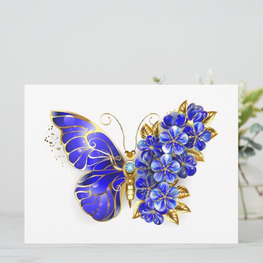 Flower Sapphire Butterfly 招待状 (スタンド正面)