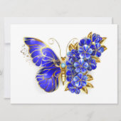 Flower Sapphire Butterfly 招待状 (正面)