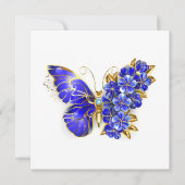 Flower Sapphire Butterfly 招待状 (正面)