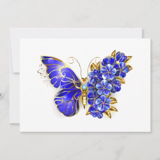 Flower Sapphire Butterfly 案内状 (正面)